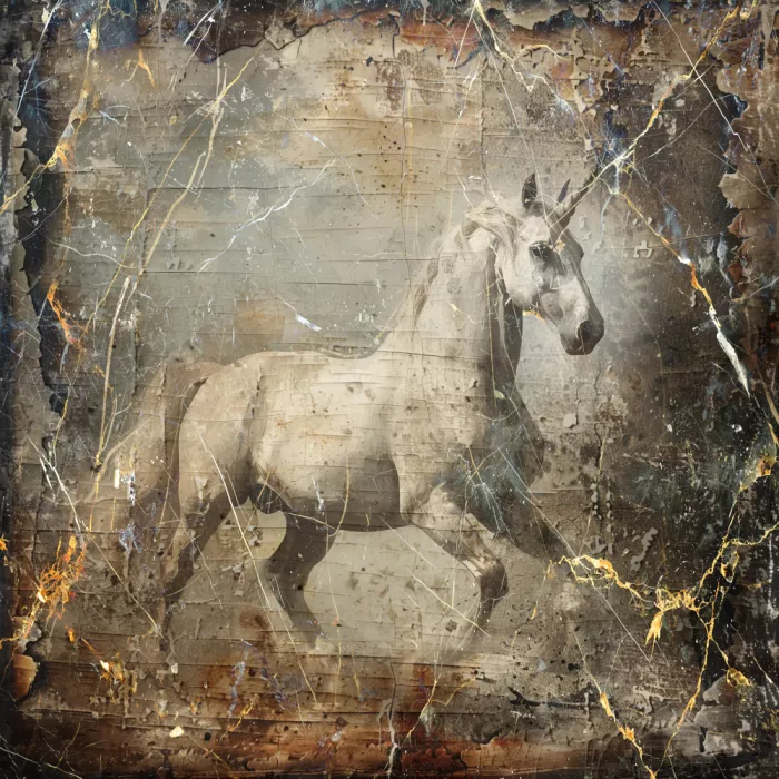 Kulik, Rafal: Pferd Vintage Art Illustration 10