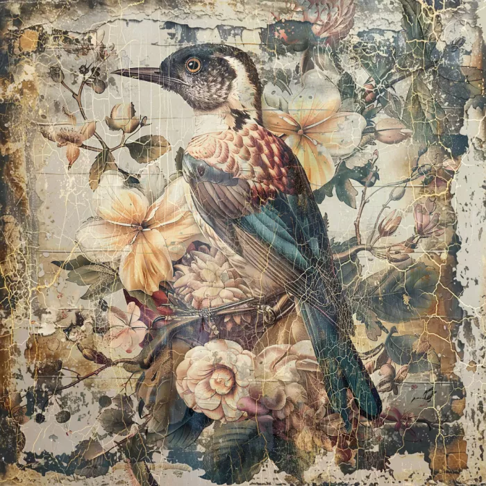 Kulik, Rafal: Floral Animals Vintage Art Illustration 03
