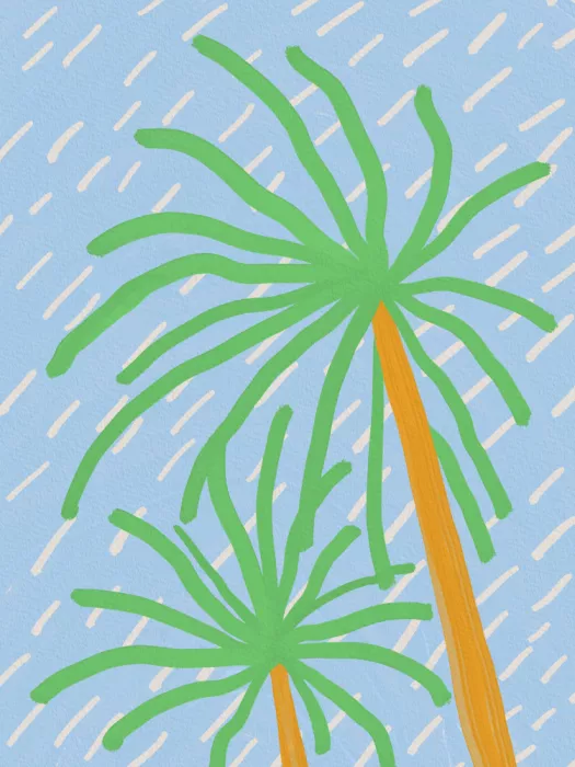 Dean, Little: Palm in the wind