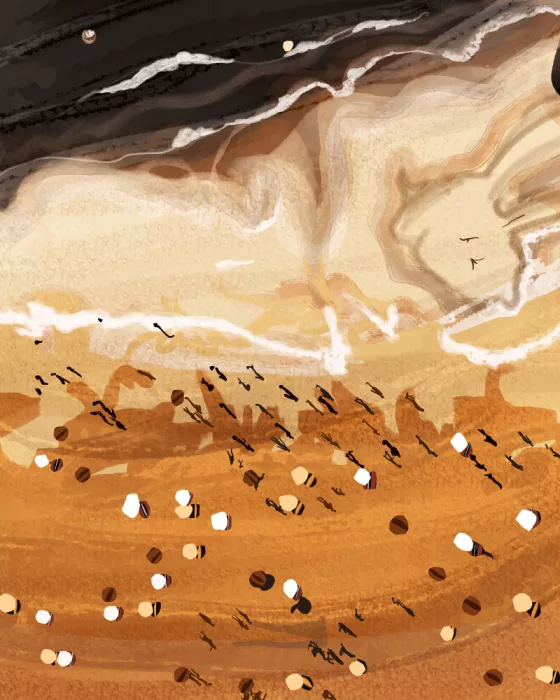 Gokhale, Uma: Spiaggia del Caffè