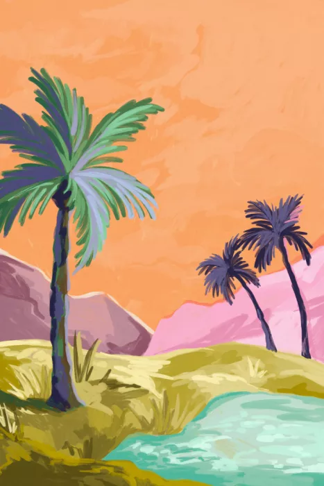 Blauw, Goed: Palmtrees