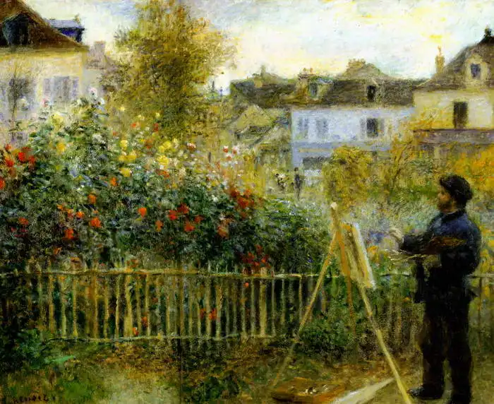 Renoir, Auguste: Monet maluje syna