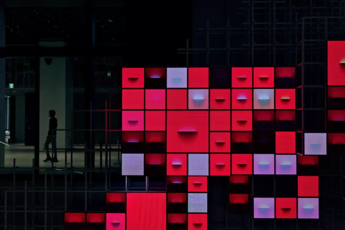 moucorn: Blocs rouges