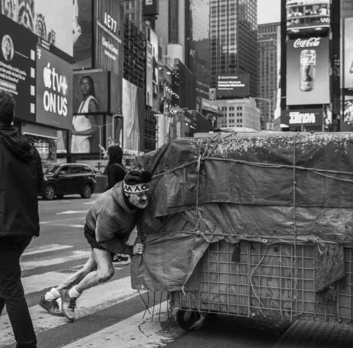Zhang, Tong: Times Square am Morgen