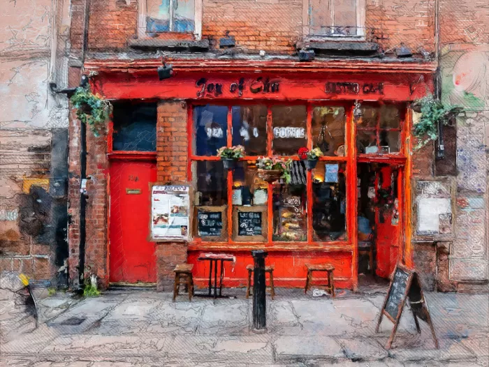 Jaszke, Justyna: Dublin City Watercolor Art Ireland (14)