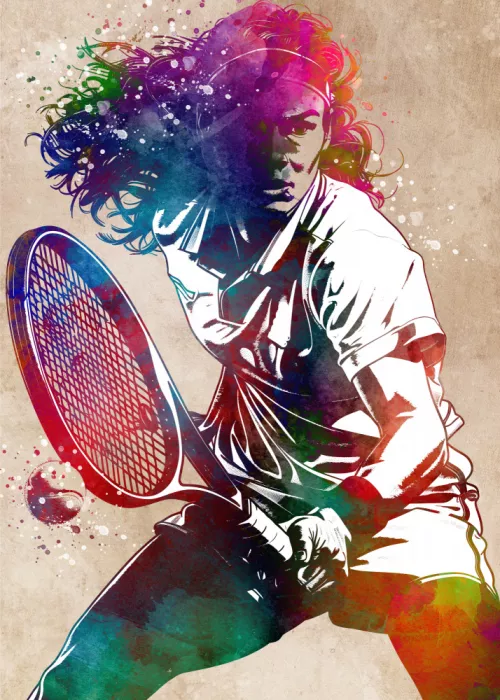 Jaszke, Justyna: Sport Tennis Player Art (2)