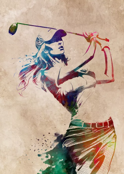 Jaszke, Justyna: Sport Golf Player Art