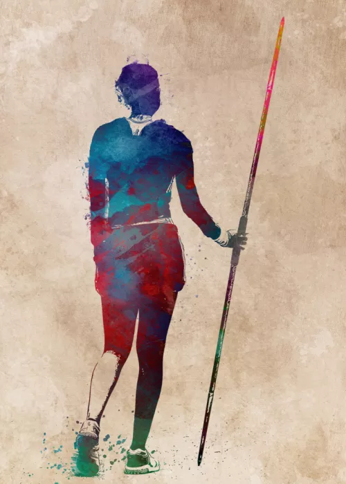 Jaszke, Justyna: Sport Javelin Throw Art