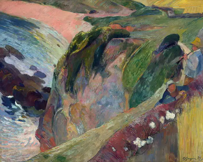 Gauguin, Paul: Hráč na flétnu na útesu