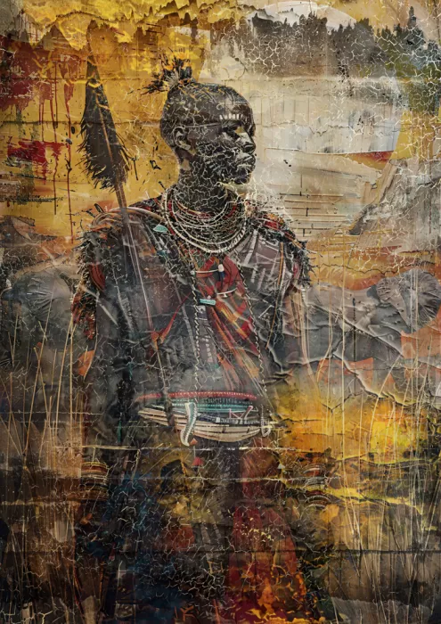 Kulik, Rafal: Arte Africana Illustrazione Arte Murale 073