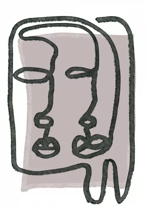 Bursic, Sharyn: Faces abstract