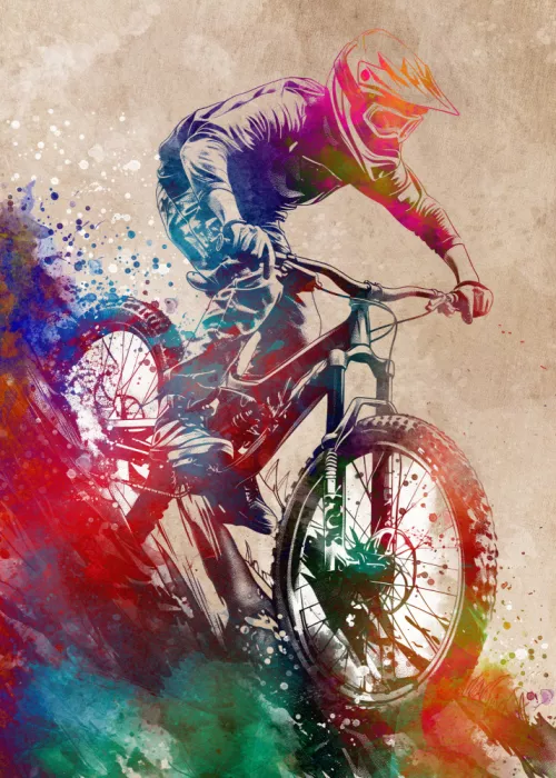 Jaszke, Justyna: BMX biker sport art