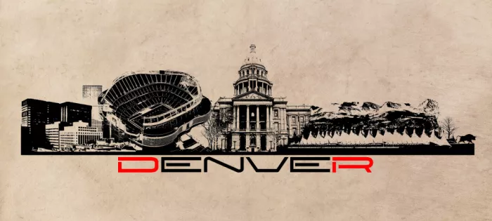 Jaszke, Justyna: Skyline de Denver USA - City Art (3)