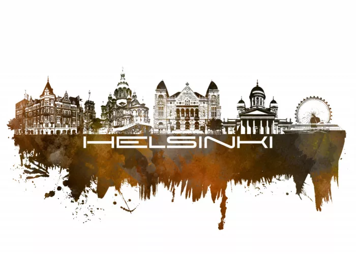 Jaszke, Justyna: Helsinki Finlandia Skyline Arte urbano (3)