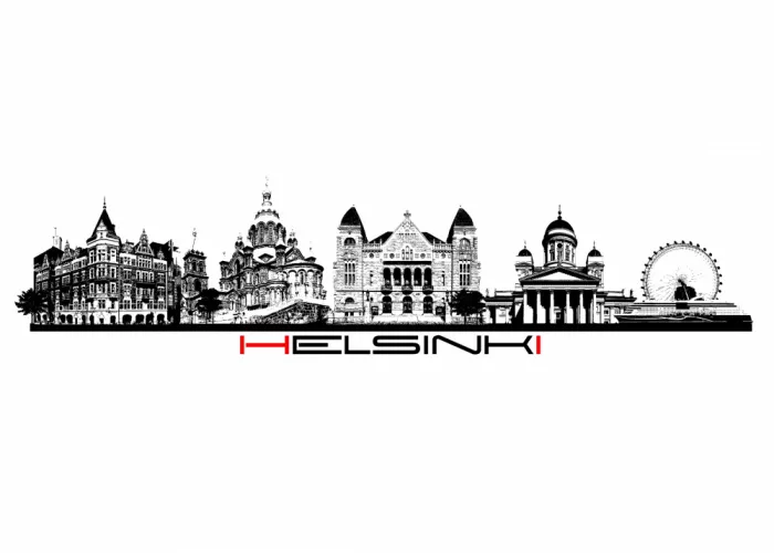 Jaszke, Justyna: Helsinki Finnland Skyline City Art (6)