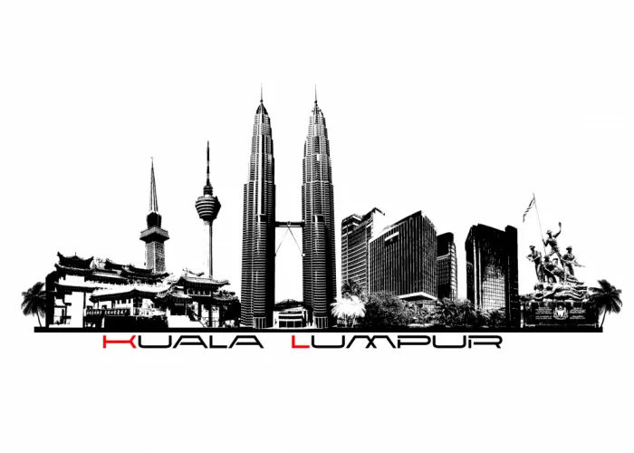 Jaszke, Justyna: Kuala Lumpur Skyline City Art (2)