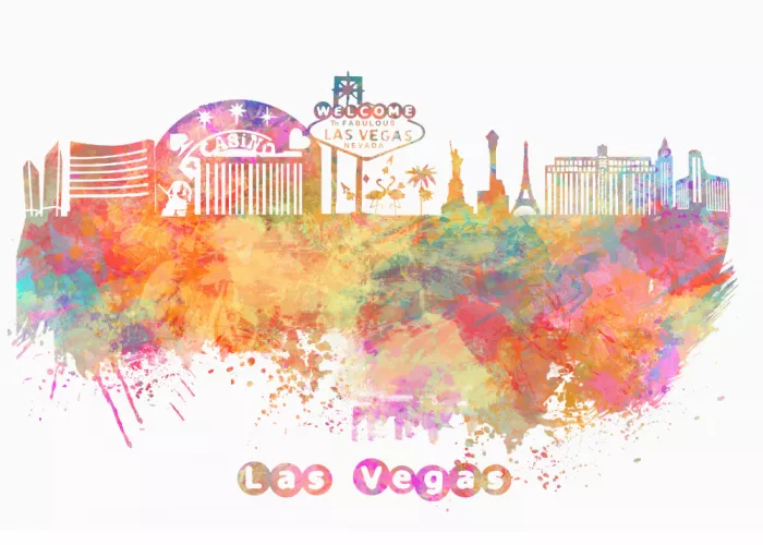 Jaszke, Justyna: Las Vegas Usa Skyline City Art (2)