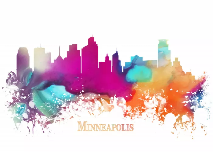 Jaszke, Justyna: Minneapolis USA Panorama Urbano Arte (3)