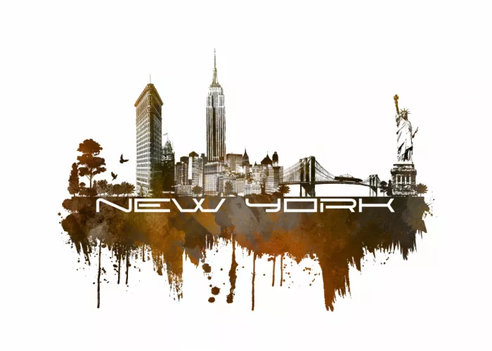 Jaszke, Justyna: Skyline de Nueva York USA Arte Urbano (2)