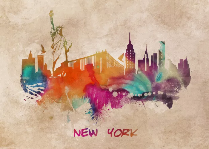 Jaszke, Justyna: New York City USA - Skyline Arte urbano (1)
