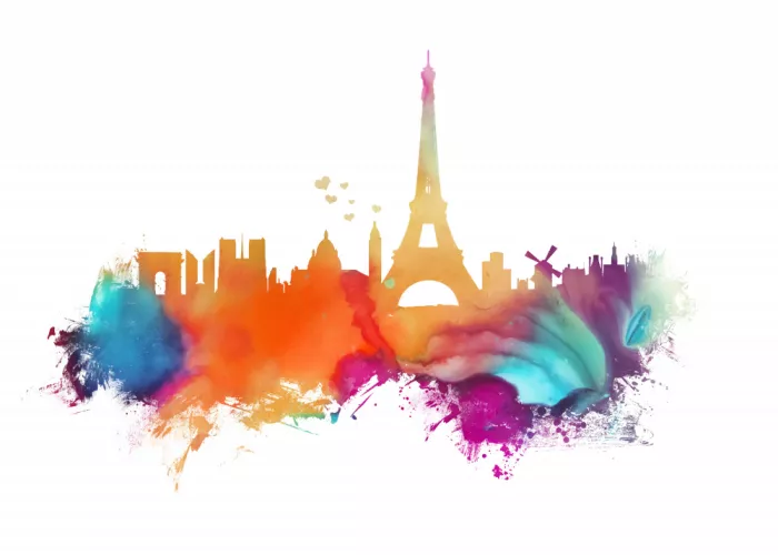 Jaszke, Justyna: Paris France Skyline Sport Art (2)