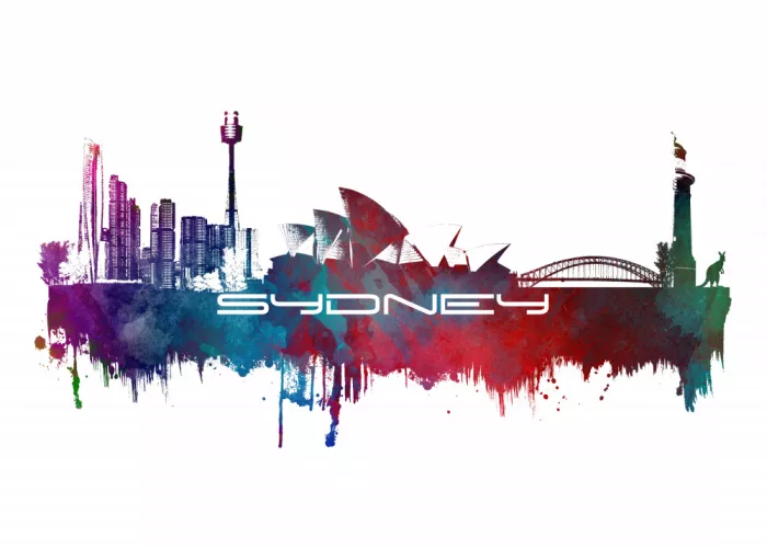 Jaszke, Justyna: Skyline de Sydney Australia - City Art (2)