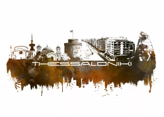 Jaszke, Justyna: Thessaloniki Grecia Skyline Arte Urbano (5)