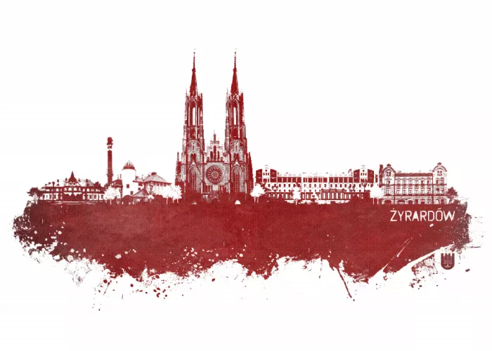 Jaszke, Justyna: Żyrardów Poland Skyline City Art (3)