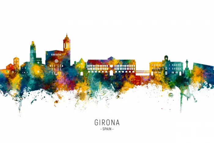 Tompsett, Michael: Skyline di Girona, Spagna