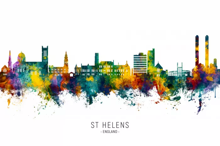 Tompsett, Michael: Skyline di St Helens Inghilterra