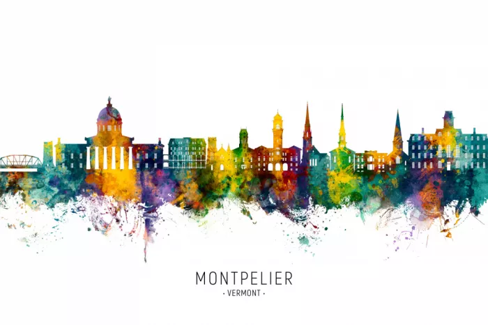 Tompsett, Michael: Skyline di Montpelier Vermont