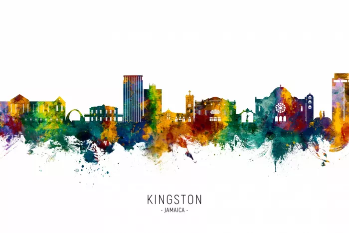 Tompsett, Michael: Skyline di Kingston Giamaica