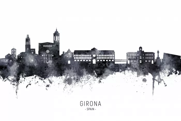 Tompsett, Michael: Silueta de Girona, España