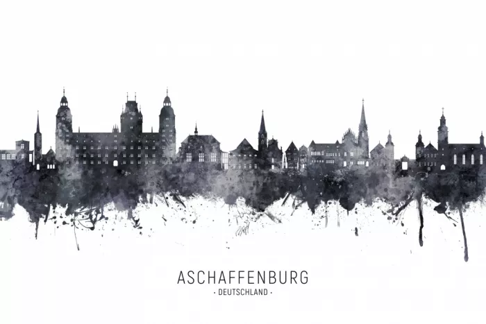 Tompsett, Michael: Skyline di Aschaffenburg Germania