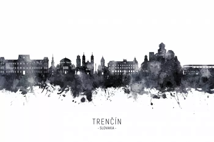 Tompsett, Michael: Skyline di Trenčín, Slovacchia
