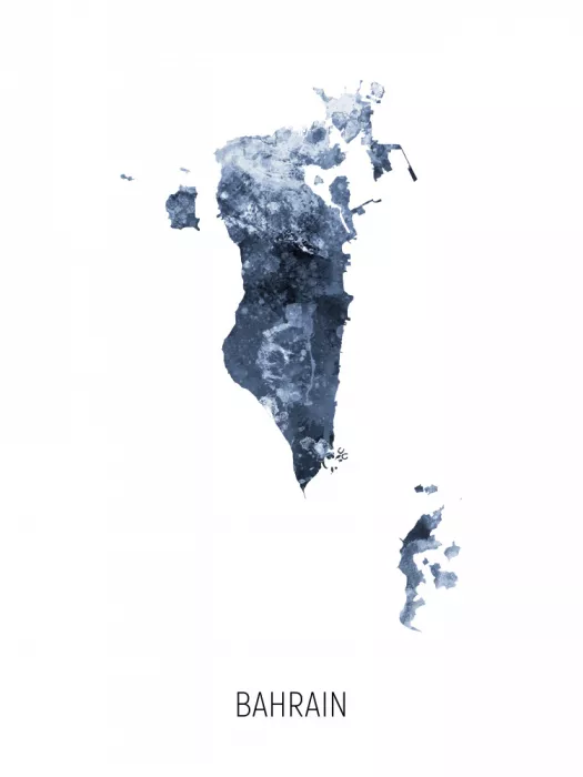 Tompsett, Michael: Mappa in acquerello del Bahrain