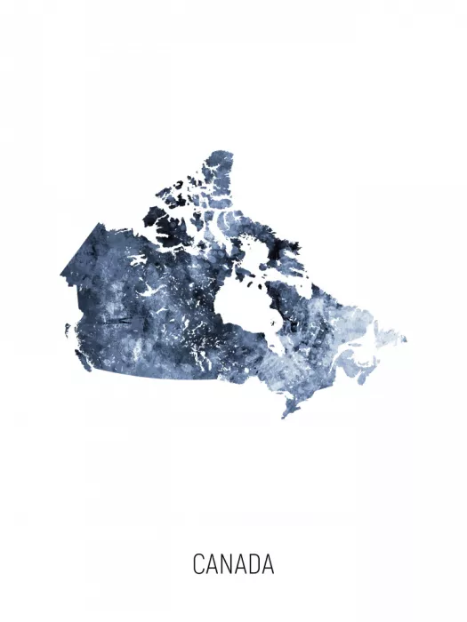 Tompsett, Michael: Mappa acquerello Canada