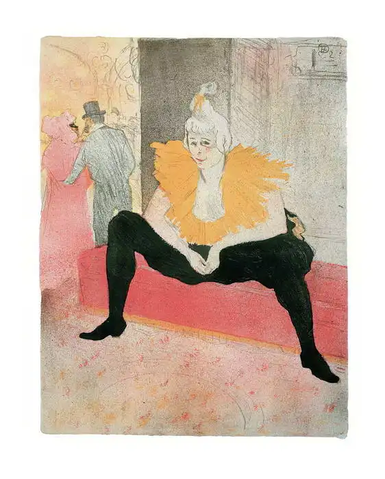 Toulouse-Lautrec, H.: La Clownesse assise