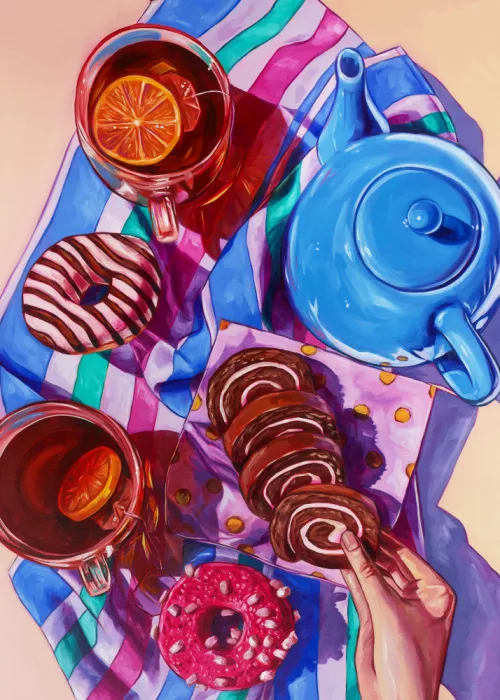 Zdanowicz, Anna: Hot Tea and Hot Pink