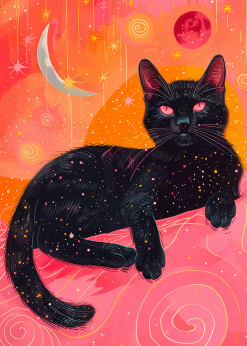Jaszke, Justyna: Candy Cat the Star Illustration (2)