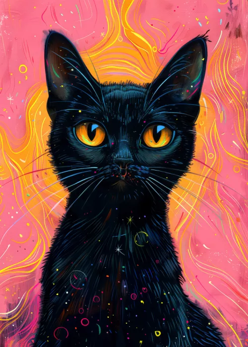 Jaszke, Justyna: Candy Cat der Star Illustration (4)