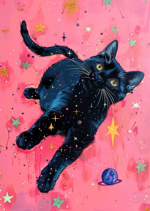 Jaszke, Justyna: Candy Cat the Star Illustration (6)