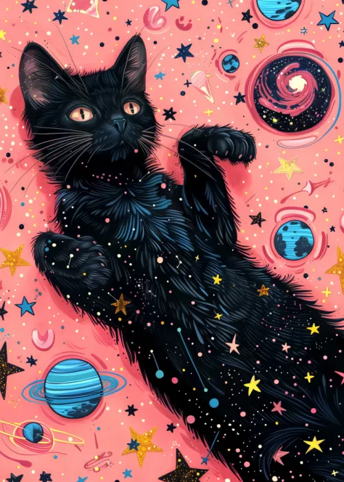 Jaszke, Justyna: Candy Cat the Star Illustration (7)