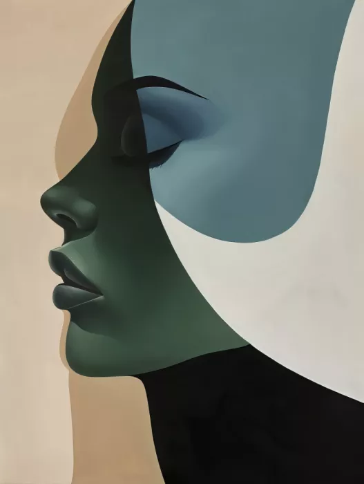 Paksoylu, Bilge: Minimalistisches Porträt-Plakat 4