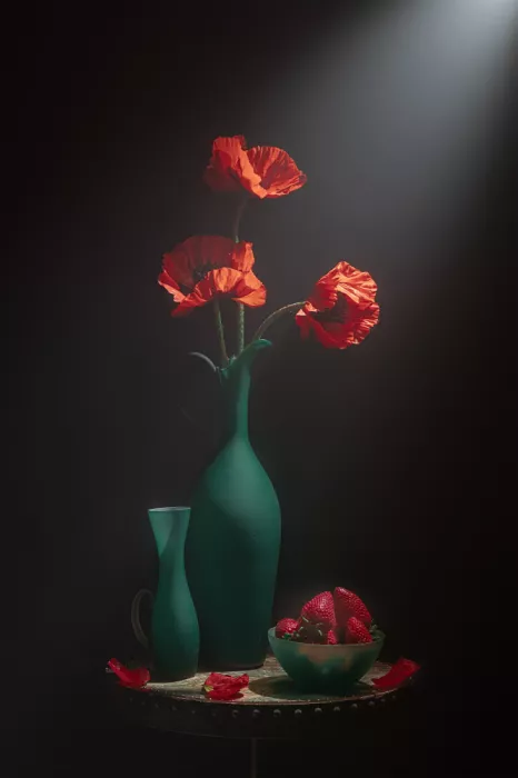 Jacobs, Lydia: Coquelicot rouge et fraise