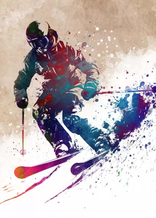 Jaszke, Justyna: Sport Skiing art