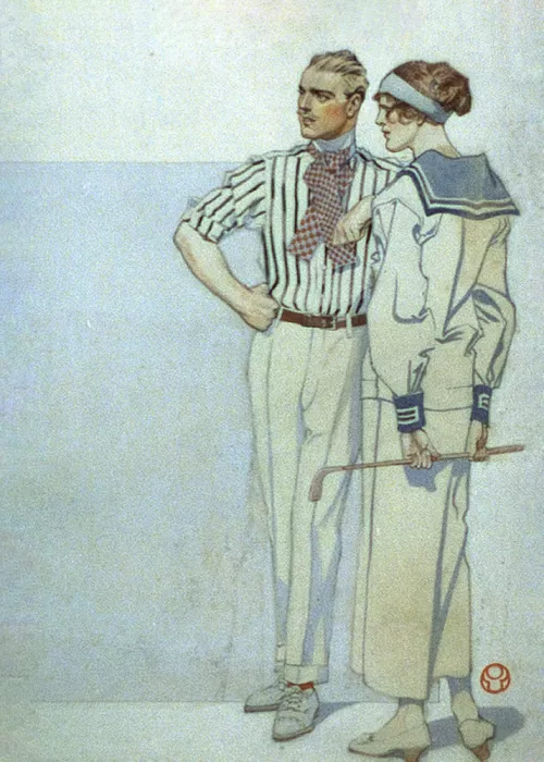 Penfield, Edward: Man and Woman In Sport Clothes (1913)