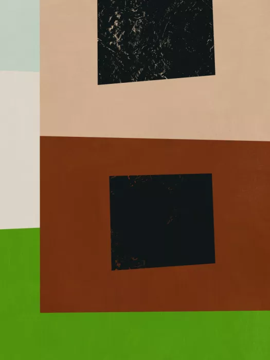 Dean, Little: Minimalist Abstract Design with Geometric Shapes