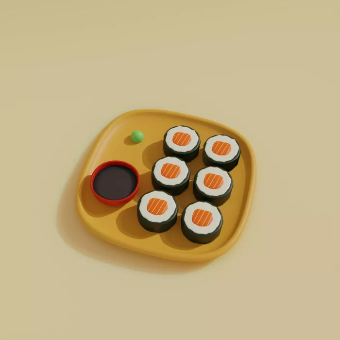 Ramiro, Julia: Plato de sushi maki
