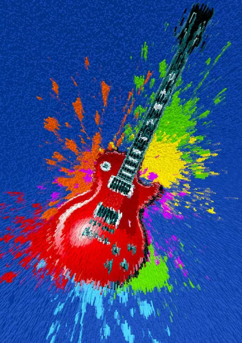 Kaminski, Carlo: Electric guitar pop art explosion